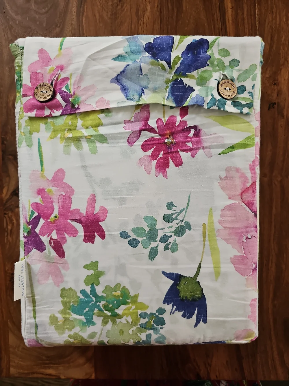 BLUEBELLGRAY DUVET COVER SET FOXGLOVE King 3 pc set OEKOTEX 100% Cotton, NWT
